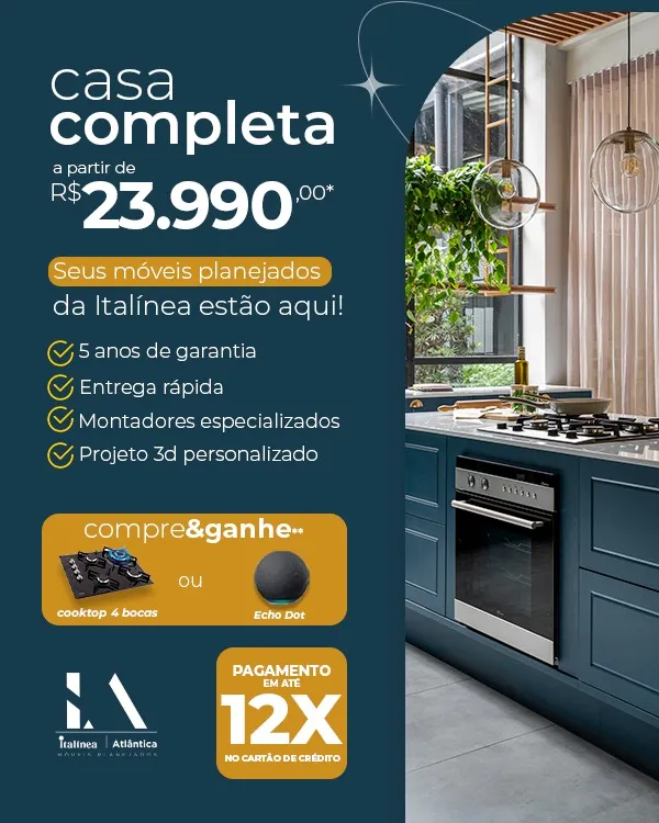 Casa Completa a partir de R$ 23.990 - Seus móveis planejados da Italínea estão aqui!